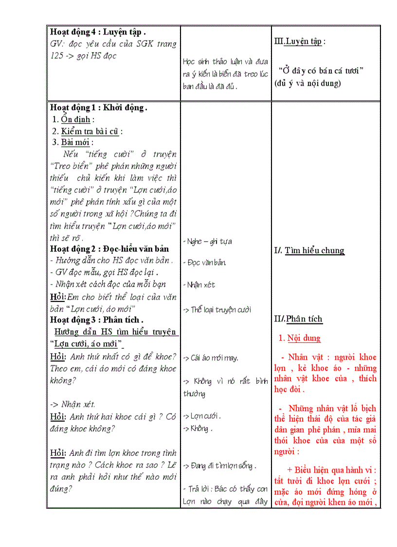 image for page Giáo án ngữ văn 6 chuẩn tuần 13