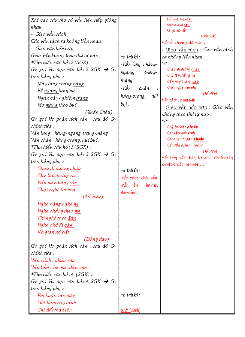 image for page Giáo án ngữ văn 6 chuẩn tuần 28