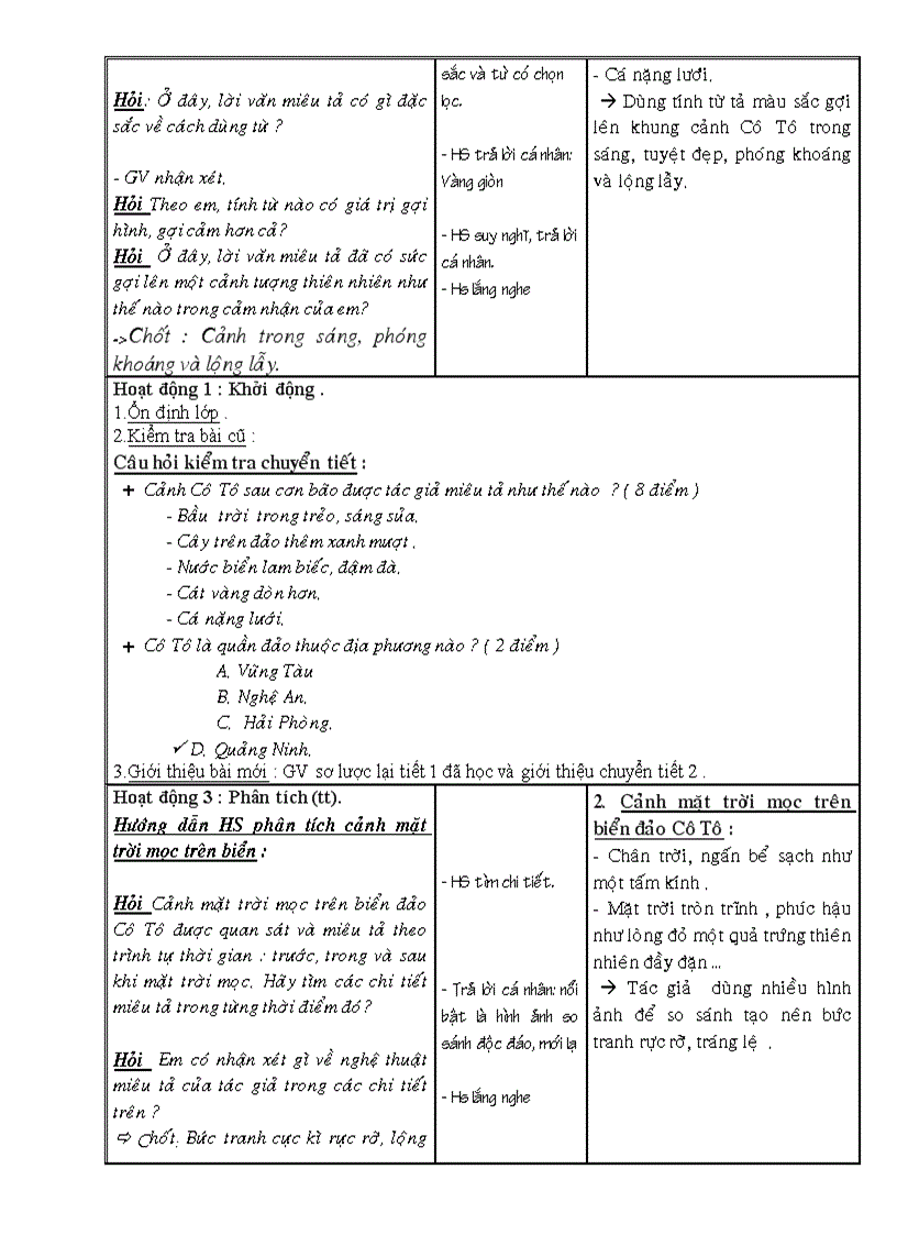 image for page Giáo án ngữ văn 6 chuẩn tuần 28