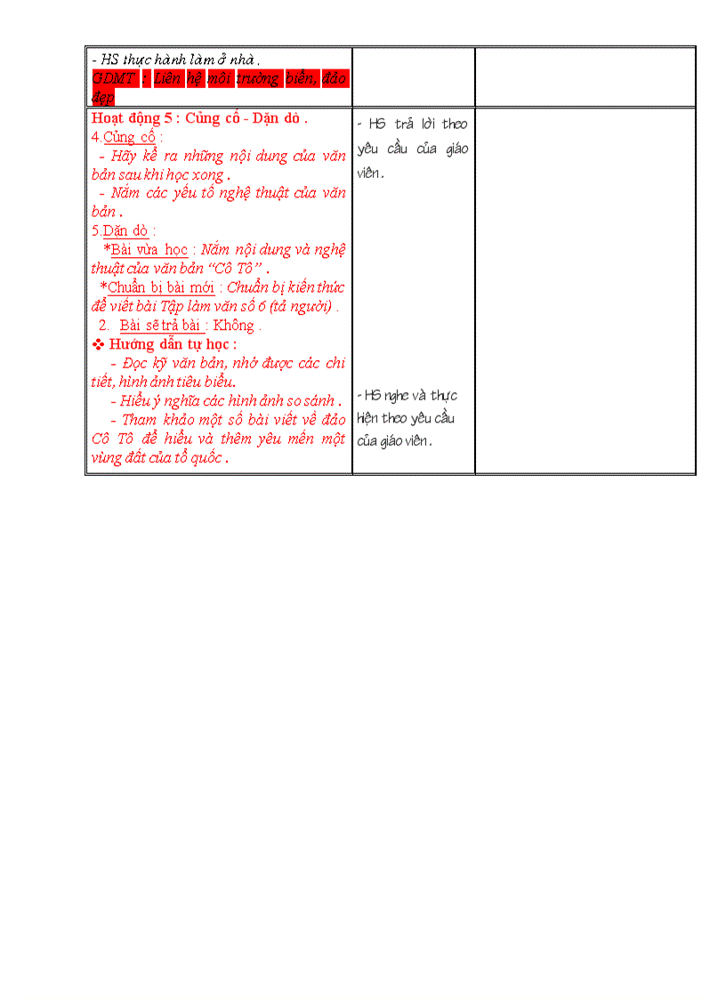 image for page Giáo án ngữ văn 6 chuẩn tuần 28