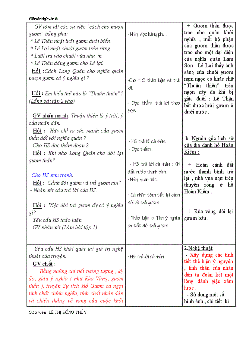 image for page Giáo án ngữ văn 6 chuẩn tuần 3 4