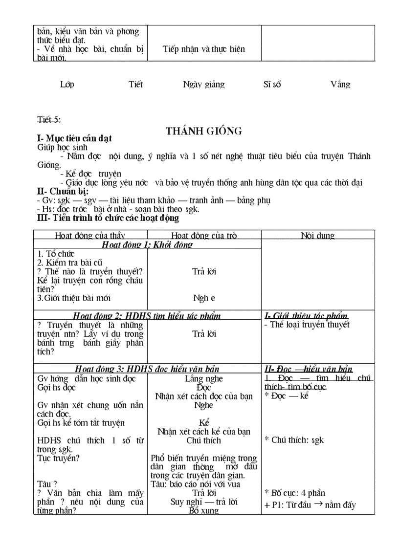 image for page Giáo án Ngữ Văn 6 đầy đủ