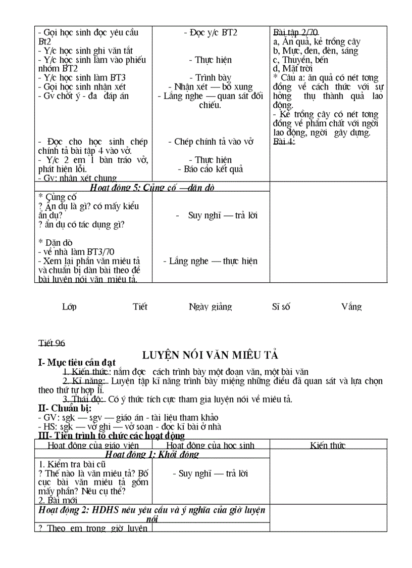 image for page Giáo án Ngữ Văn 6 Hà Giang 3 cột