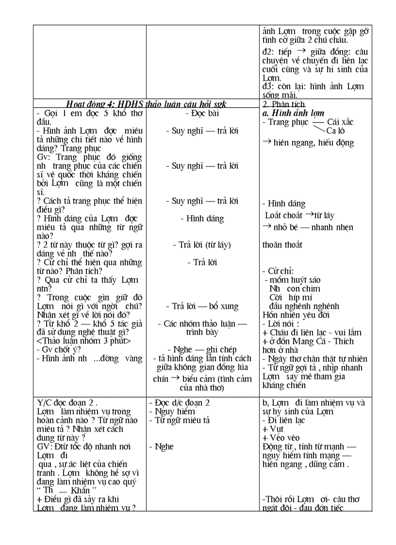 image for page Giáo án Ngữ Văn 6 Hà Giang 3 cột