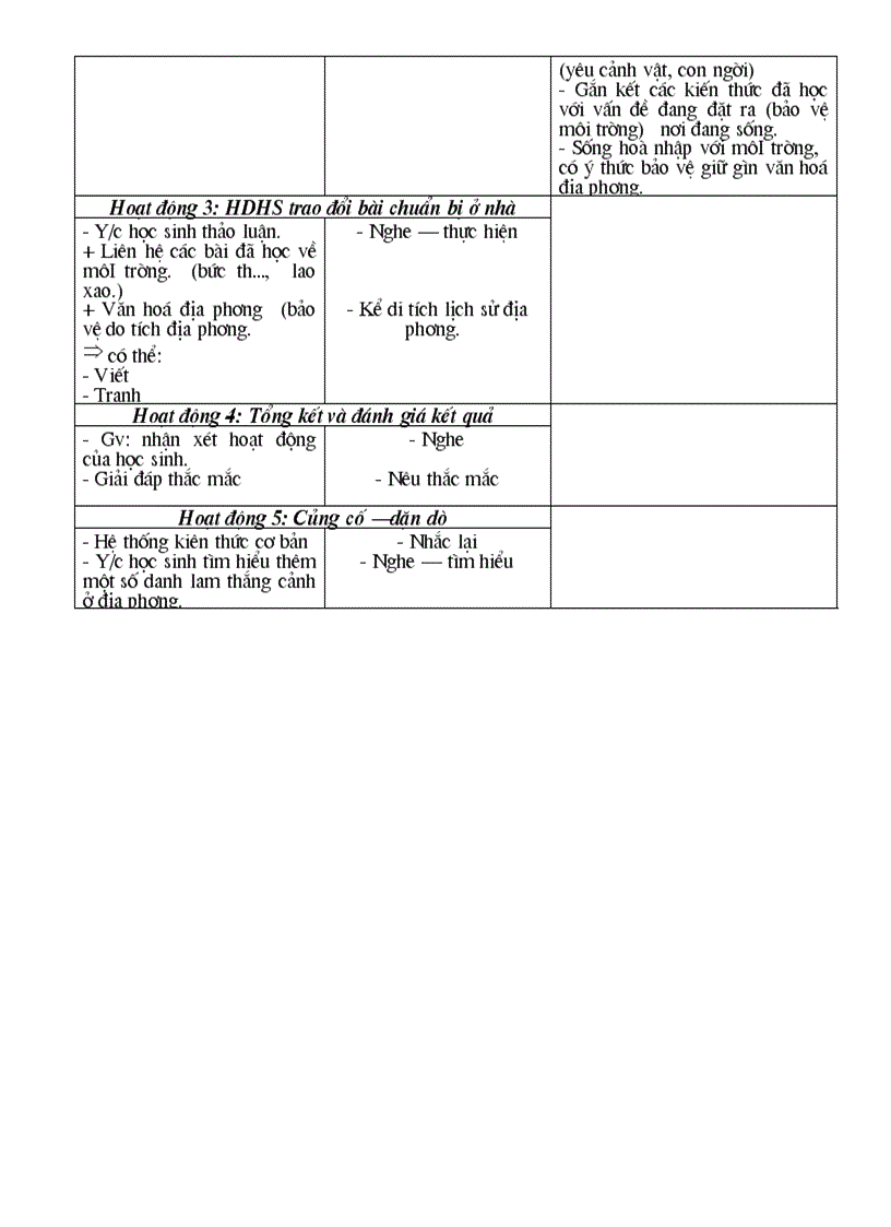 image for page Giáo án Ngữ Văn 6 Hà Giang 3 cột