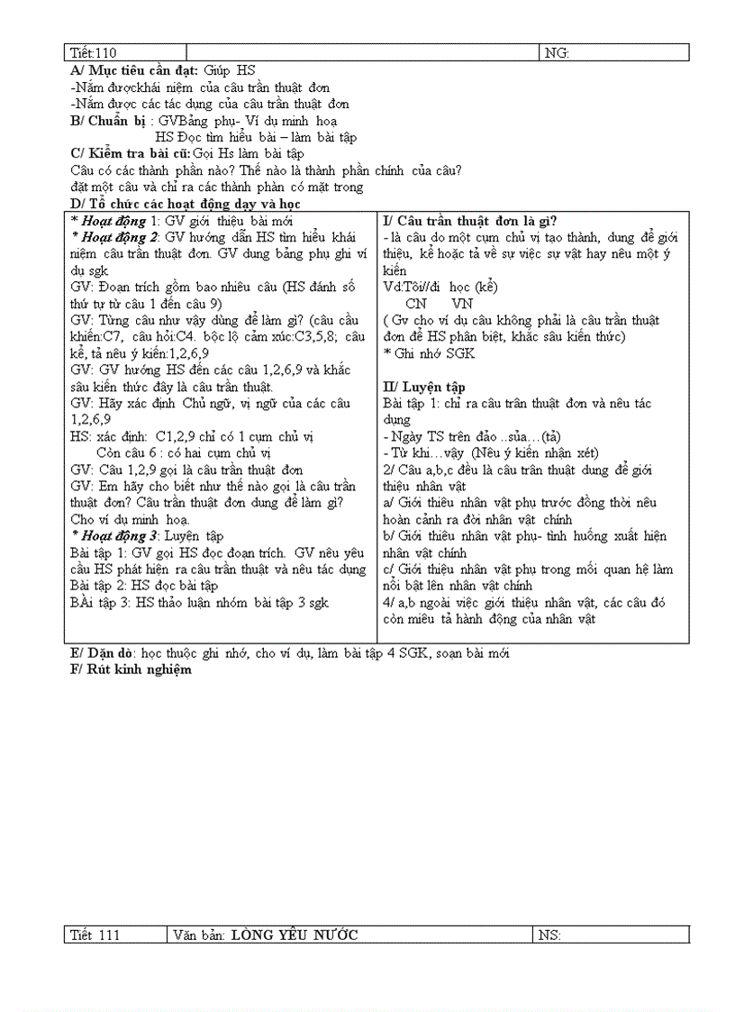image for page Giáo án Ngữ văn 6 HK II
