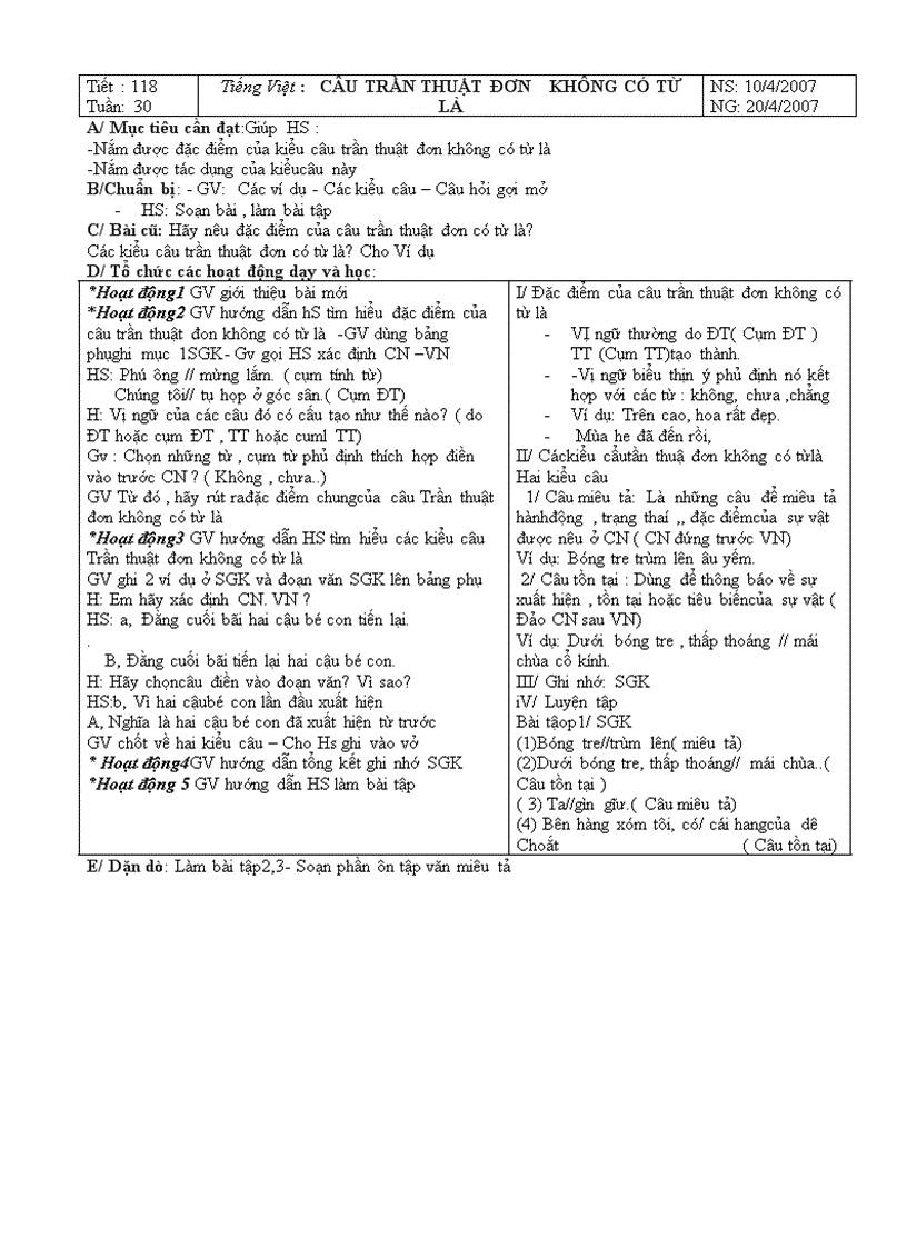 image for page Giáo án Ngữ văn 6 HK II