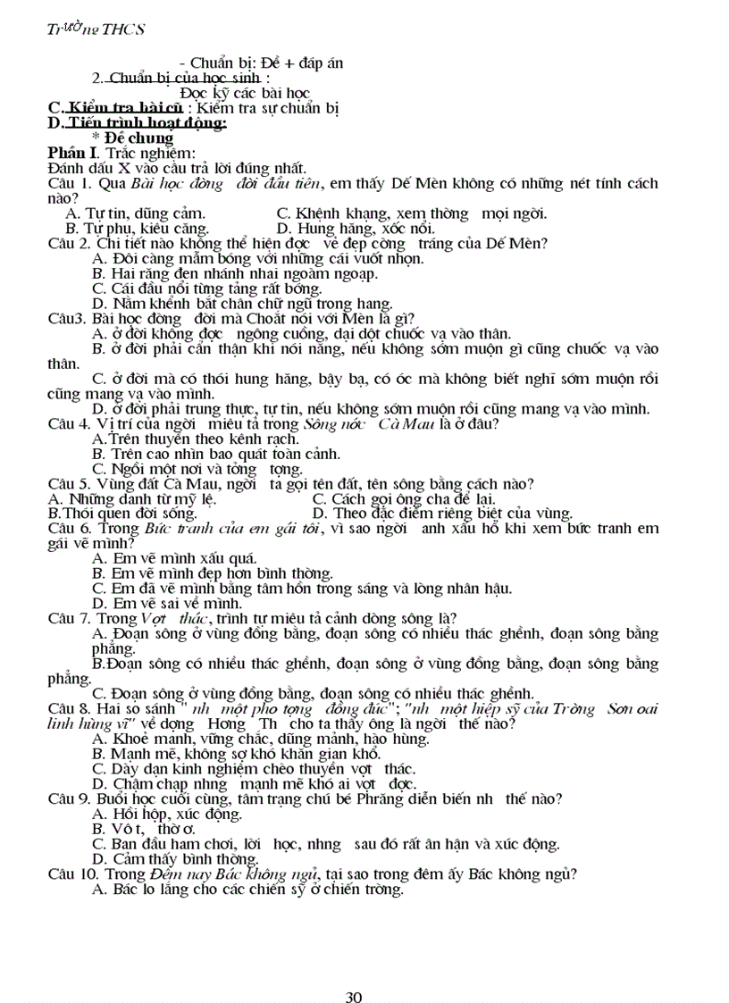 image for page Giáo án ngữ văn 6 hk2