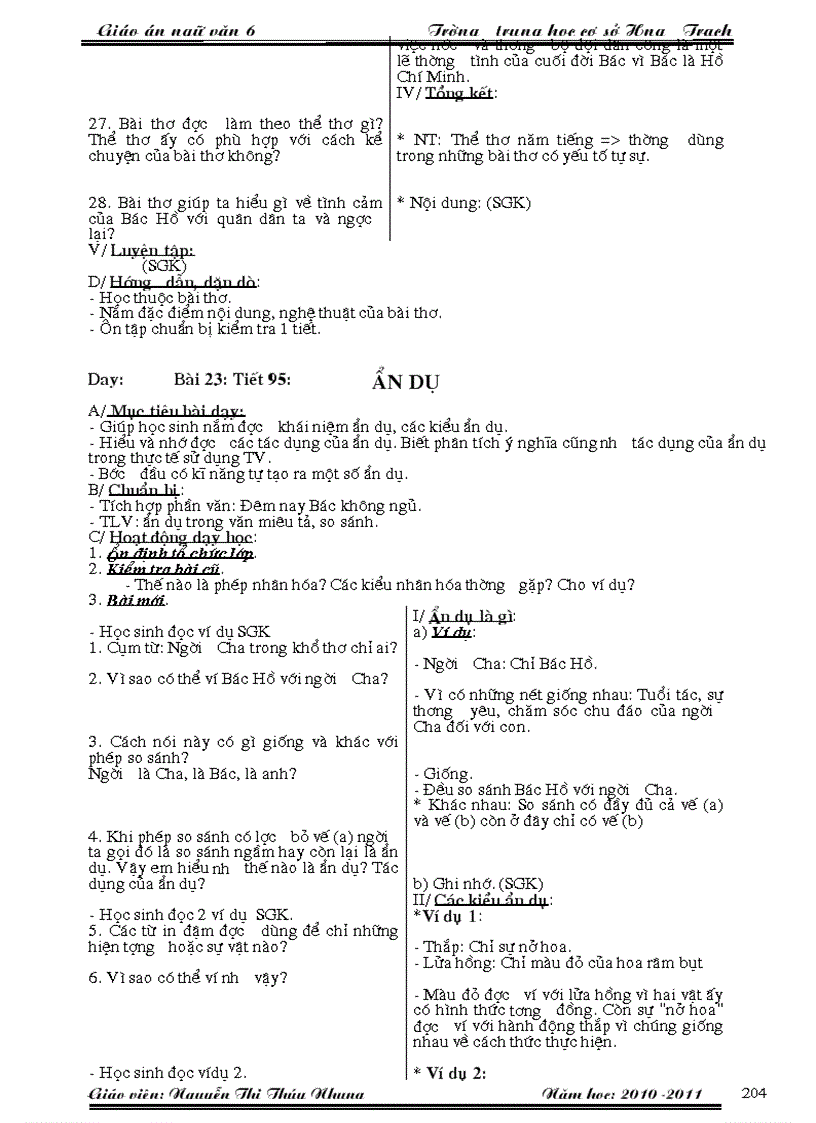 image for page GIao án ngư văn 6 học kì II