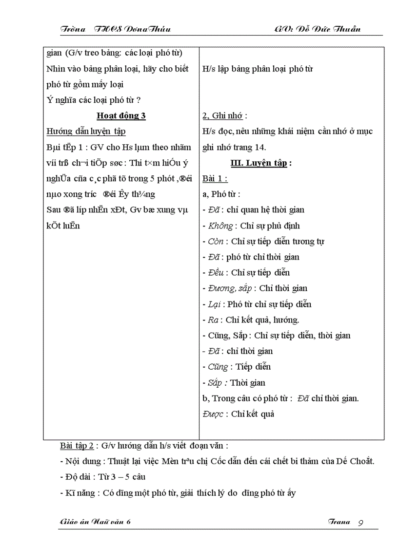 image for page Giáo án Ngữ văn 6 KH II