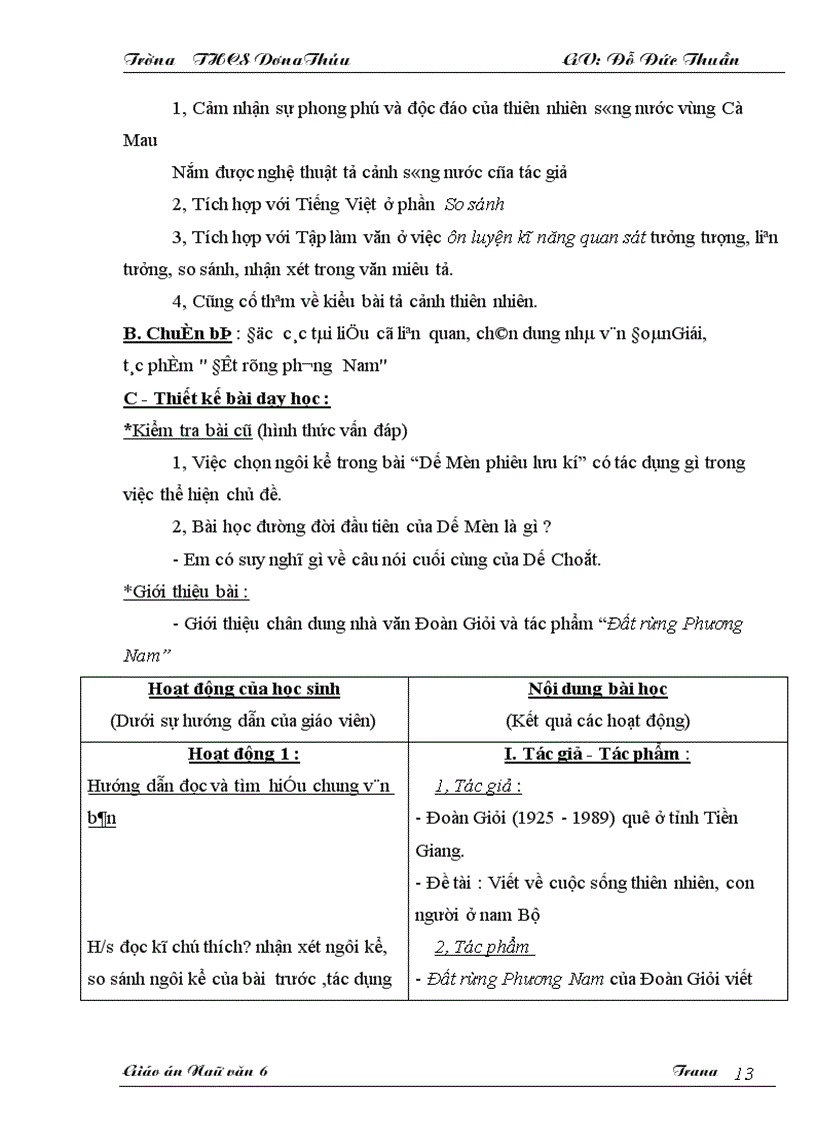 image for page Giáo án Ngữ văn 6 KH II
