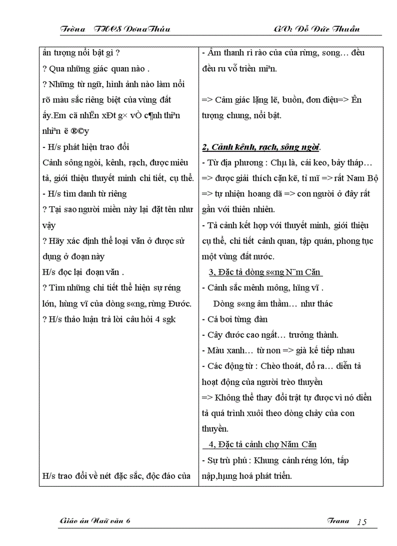 image for page Giáo án Ngữ văn 6 KH II