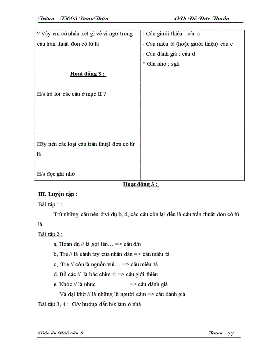 image for page Giáo án Ngữ văn 6 KH II