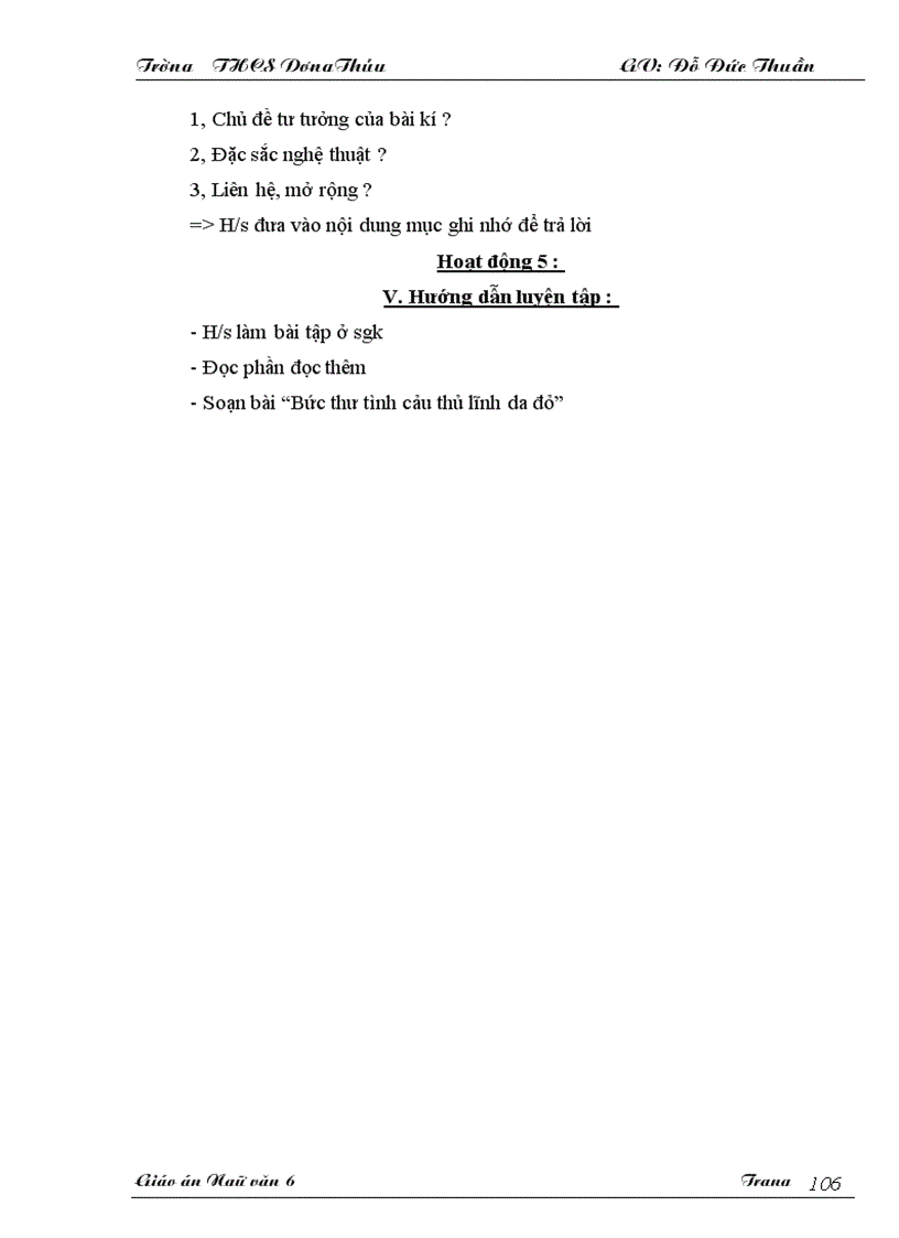 image for page Giáo án Ngữ văn 6 KH II