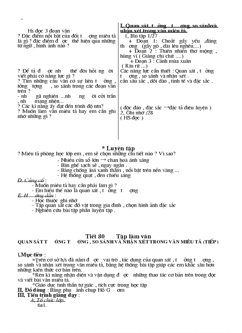 image for page Giáo án Ngữ văn 6 kỳ II