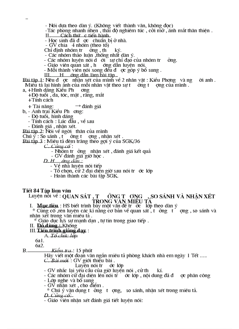 image for page Giáo án Ngữ văn 6 kỳ II