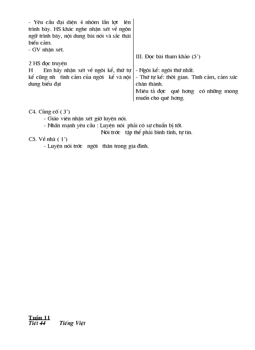 image for page Giáo án ngữ văn 6 năm học 2010 2011