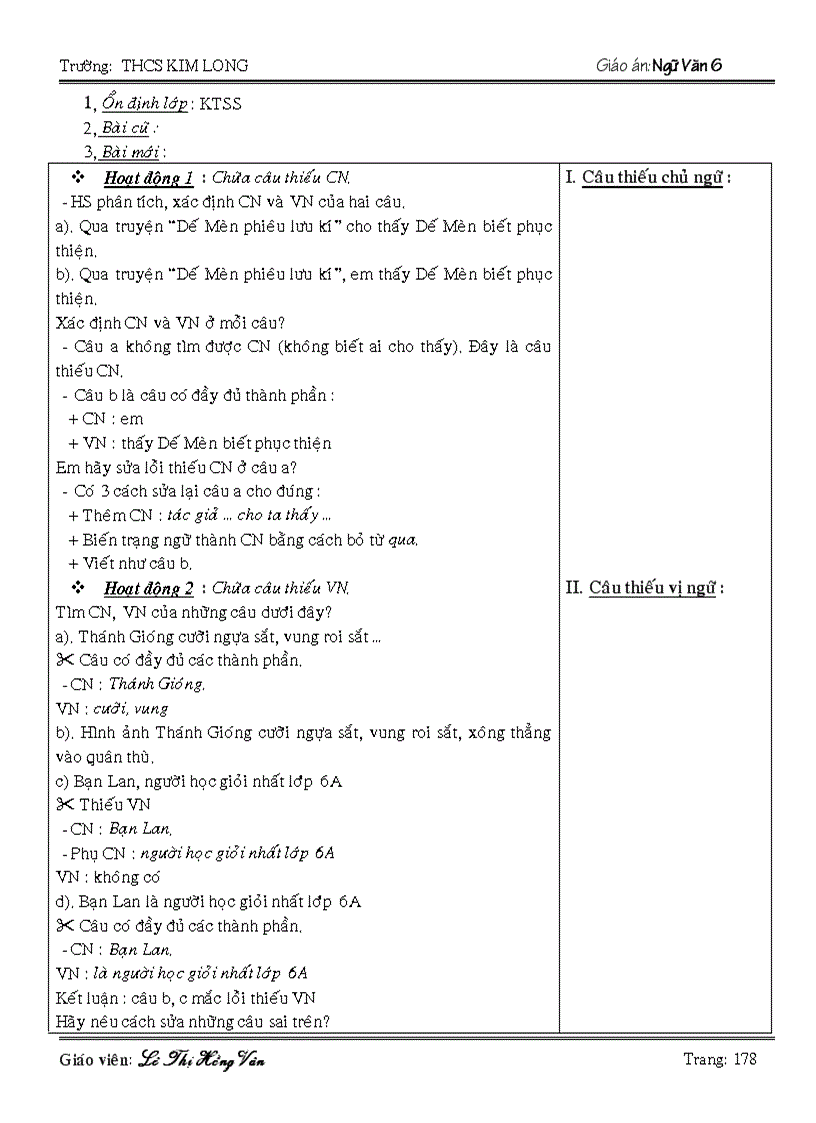 image for page Giao an ngu van 6 NH 2008 2009 tron bo