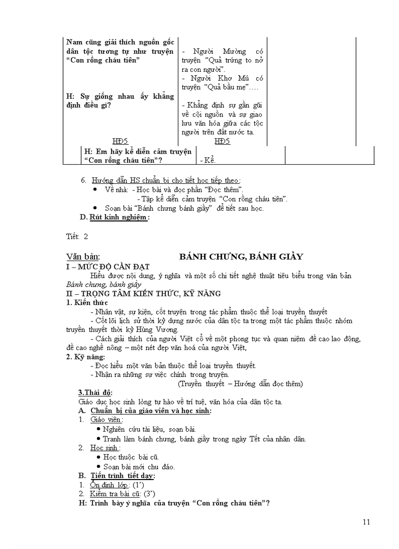 image for page Giáo án ngữ văn 6 soạn theo chuẩn KTKN 2011 2012