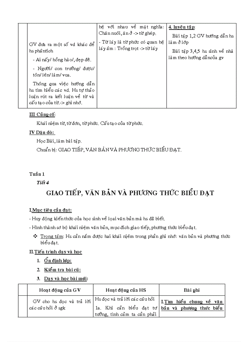 image for page Giáo án ngữ văn 6 tham khảo