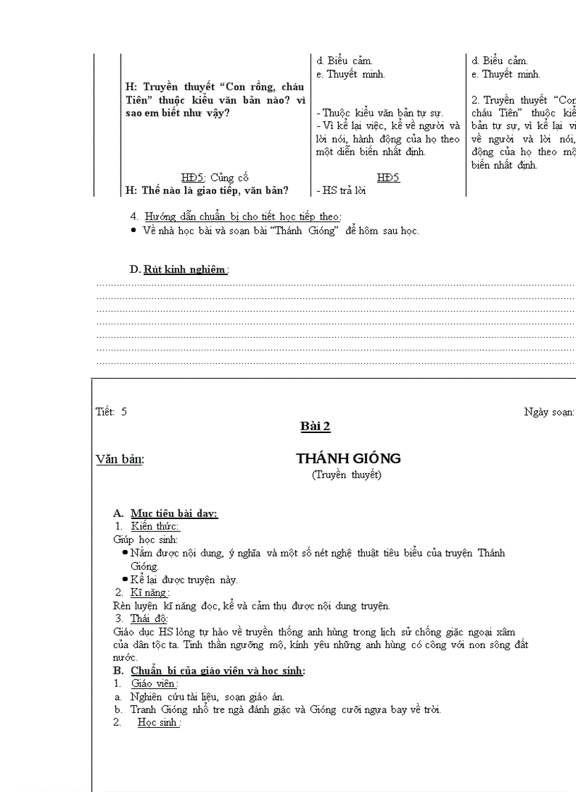 image for page Giáo án Ngữ văn 6 theo chuẩn mới 2010 2011