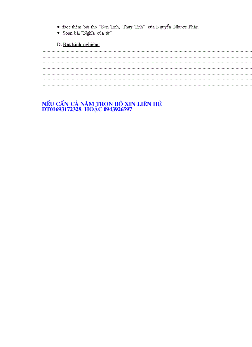 image for page Giáo án Ngữ văn 6 theo chuẩn mới 2010 2011