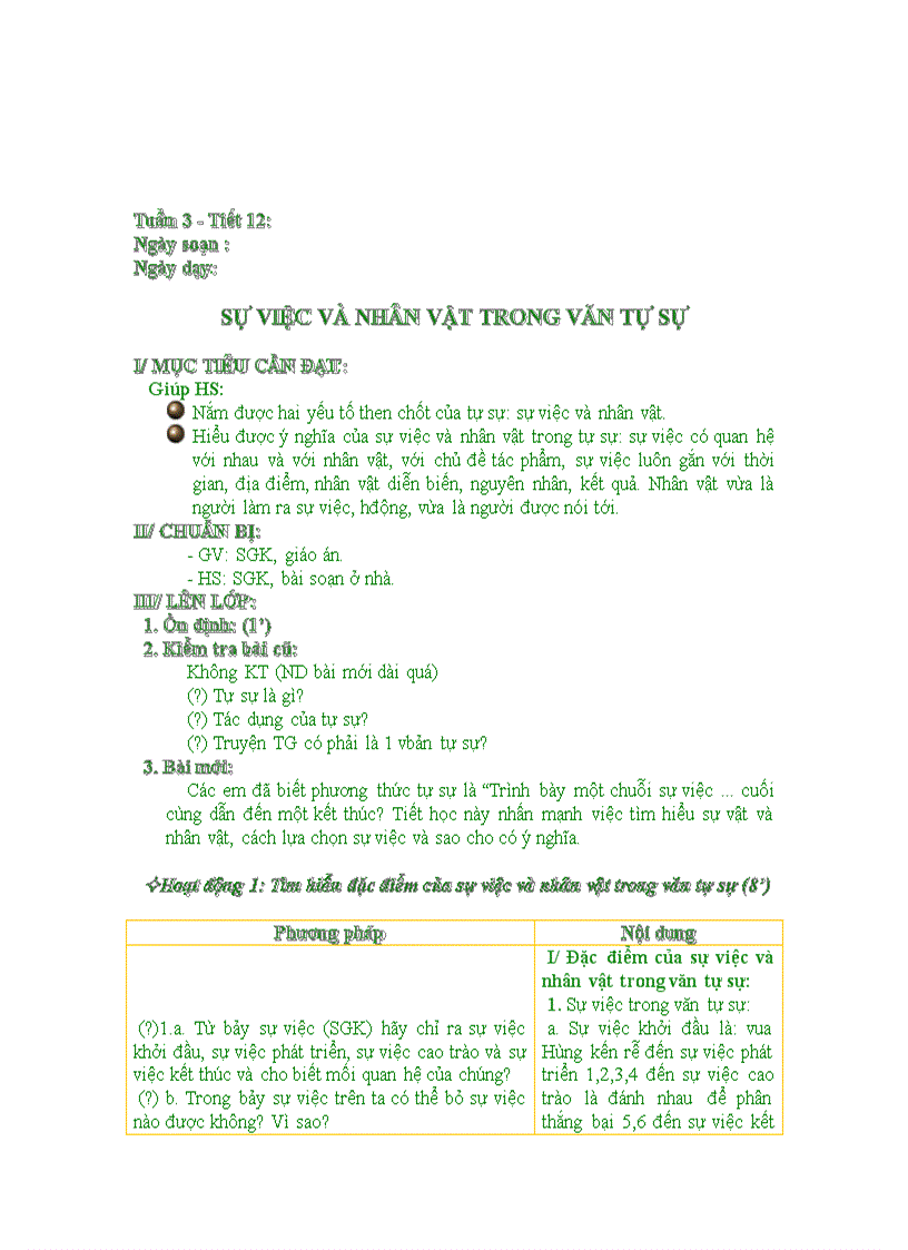 image for page Giáo án Ngữ Văn 6 Từ tiết 1 đến 20