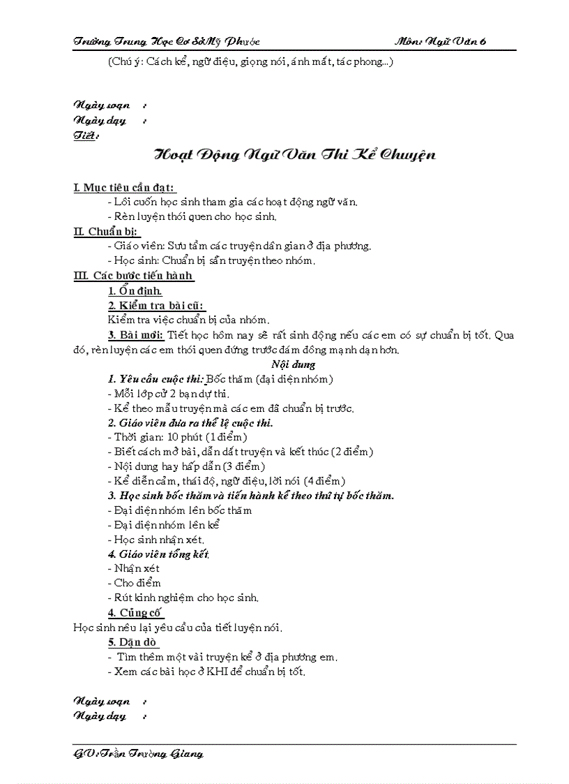 image for page Giáo án ngữ văn 6 tuần 12 24