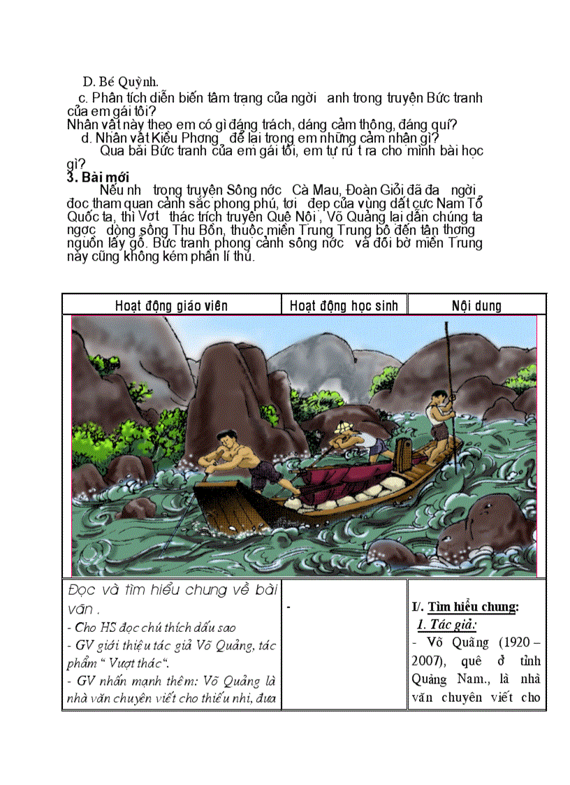 image for page Giáo án ngữ văn 6 tuần 22 24 CKT