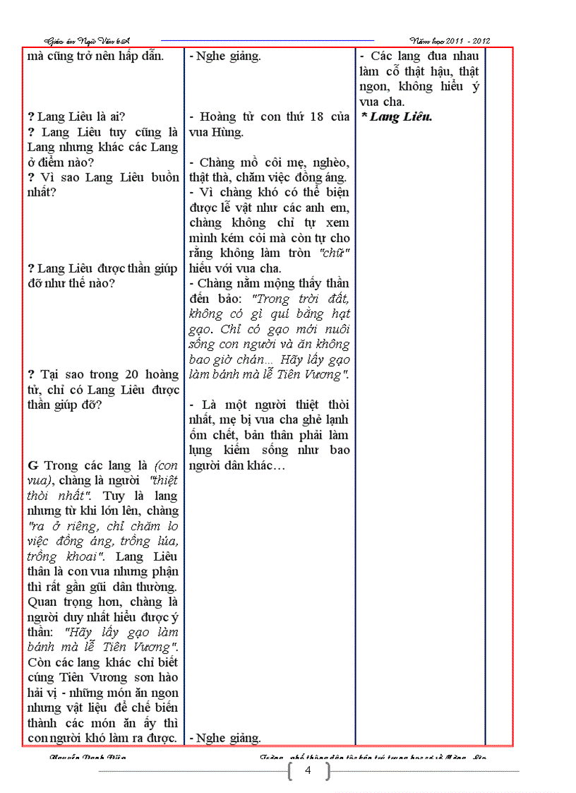 image for page Giáo án ngữ văn 6 t02 2011 2012