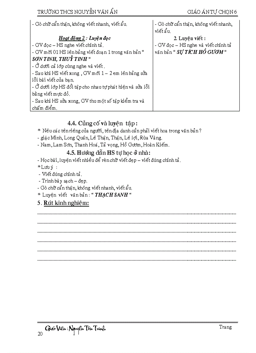 image for page Giáo án ngữ văn 6 tự chọn 2008 2009