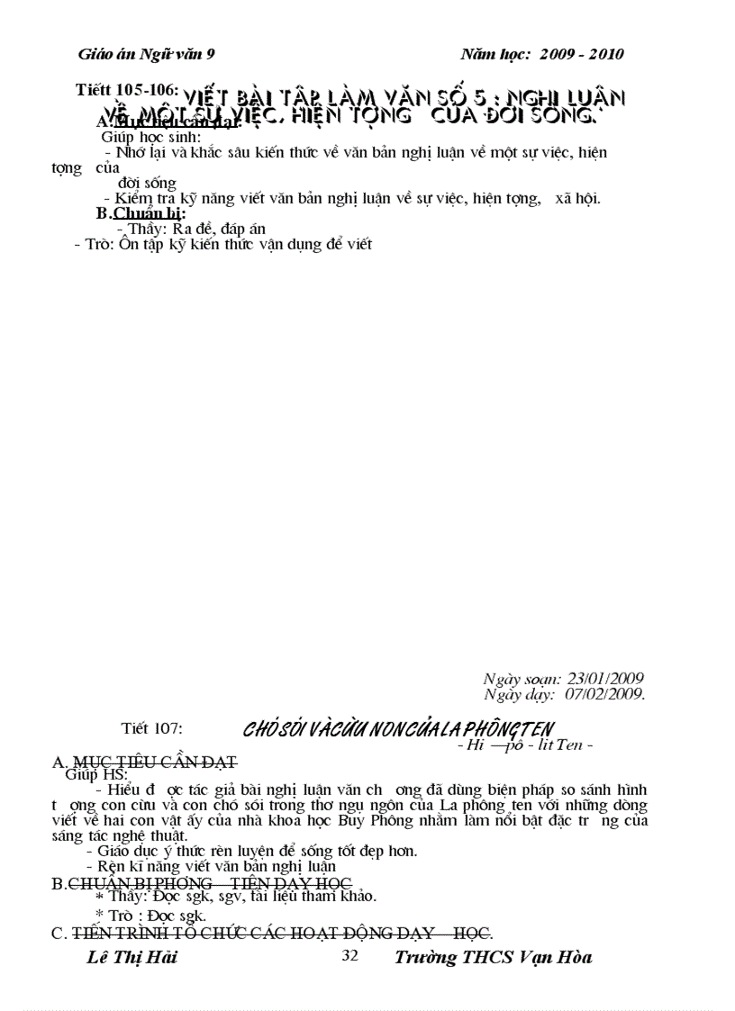 image for page Giao an ngu van 9