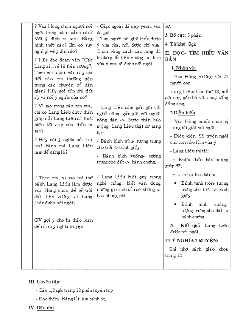 image for page Giáo án ngữ văn cả năm 3 cột