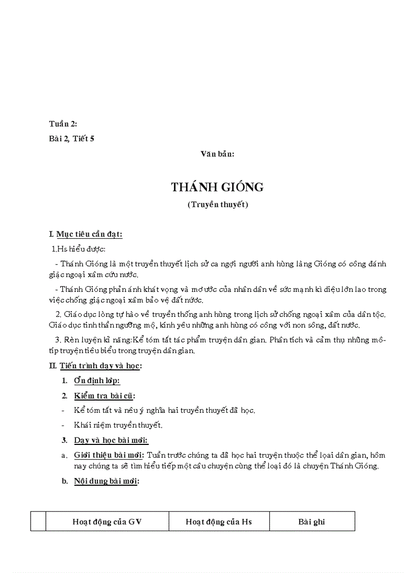 image for page Giáo án ngữ văn cả năm 3 cột