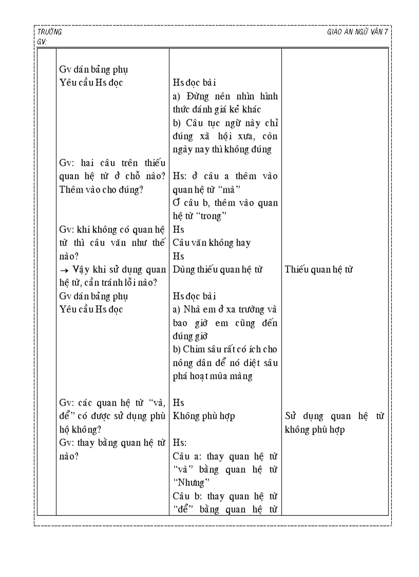 image for page Giáo án NV 7