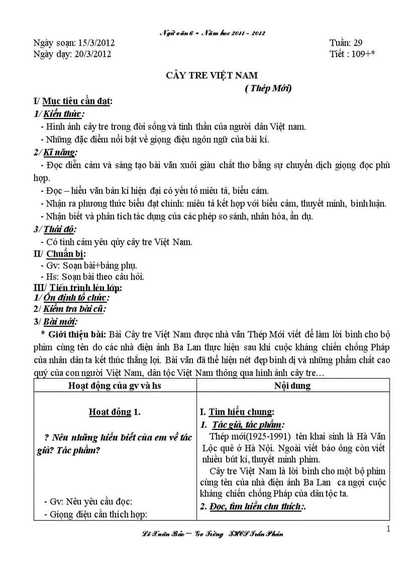 image for page Giáo án NV6 Tuần 29