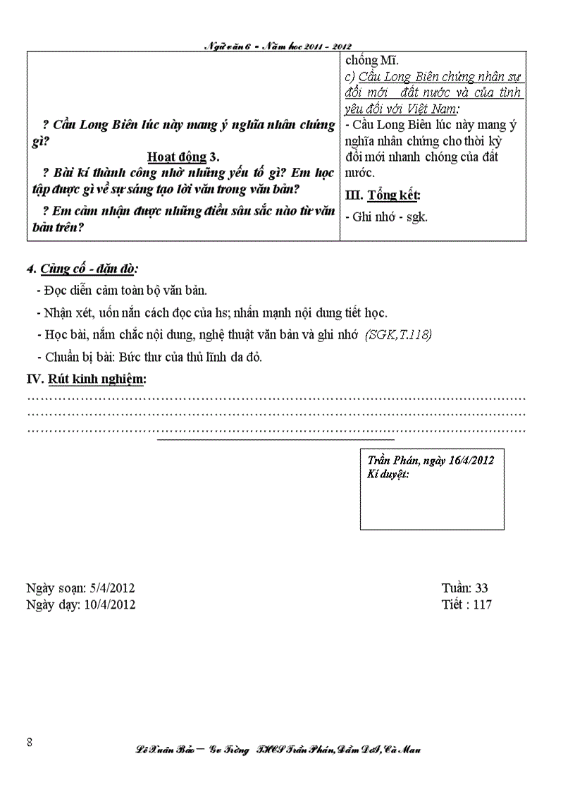 image for page Giáo án NV6 tuần 33