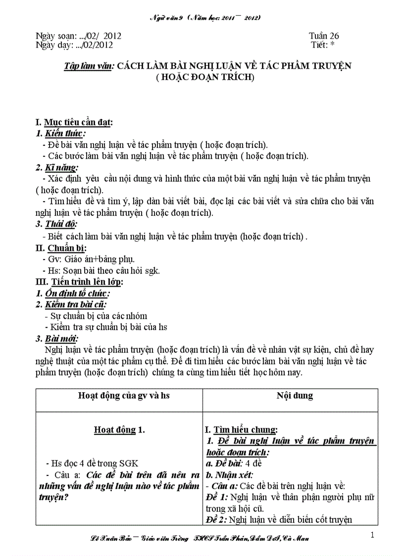 image for page Giáo án NV9 Tuần 26 doc