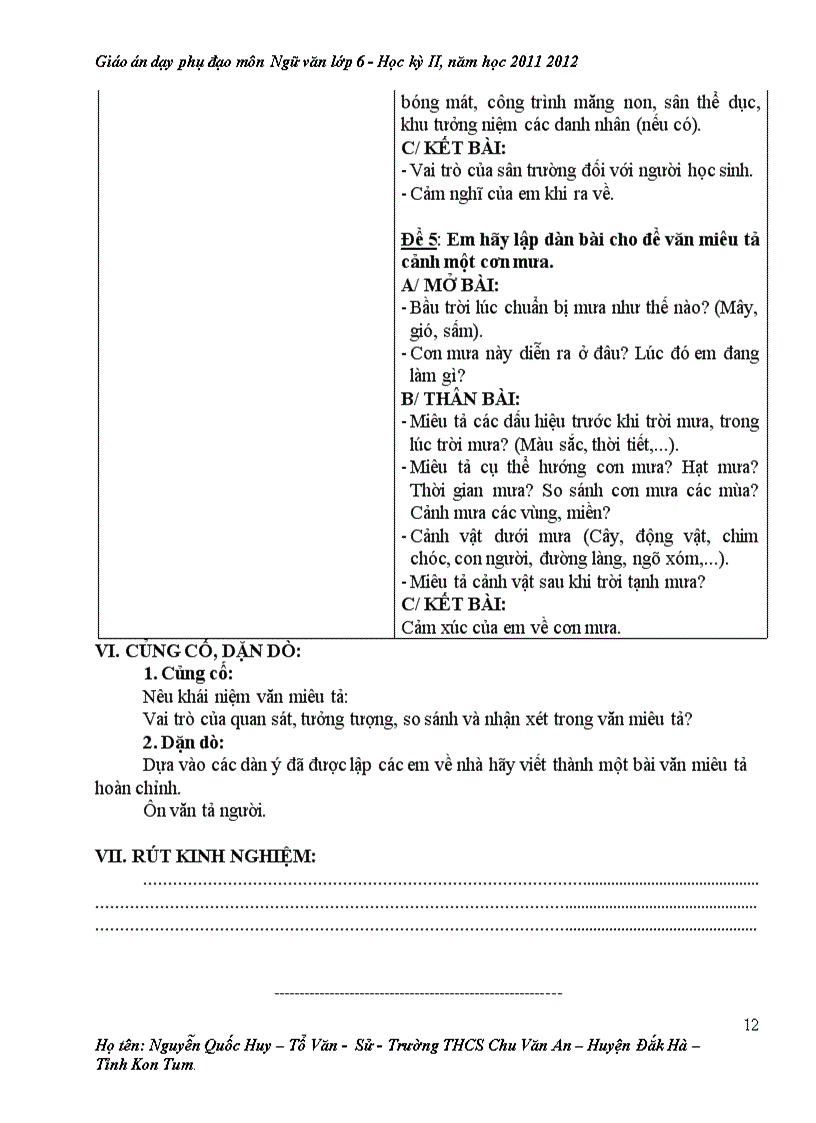 image for page Giao an phu dao ngu van 6 tinh den tuan 25