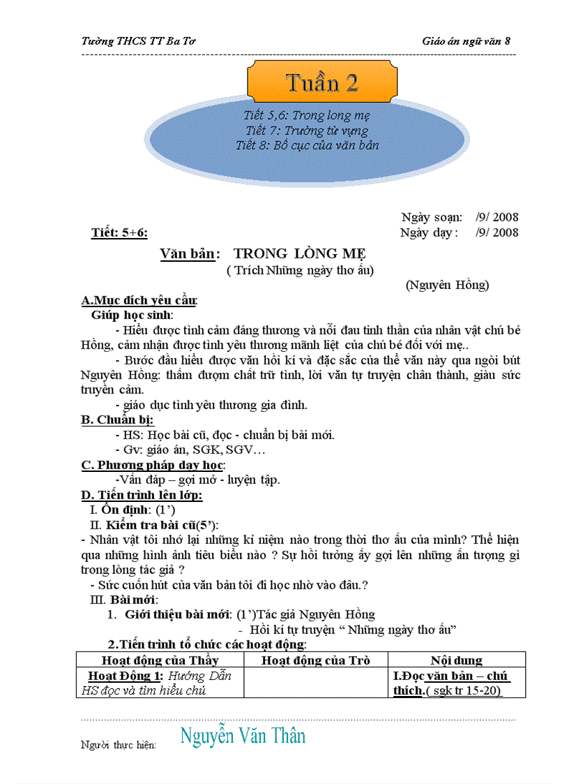 image for page Giáo án thân ba tơ