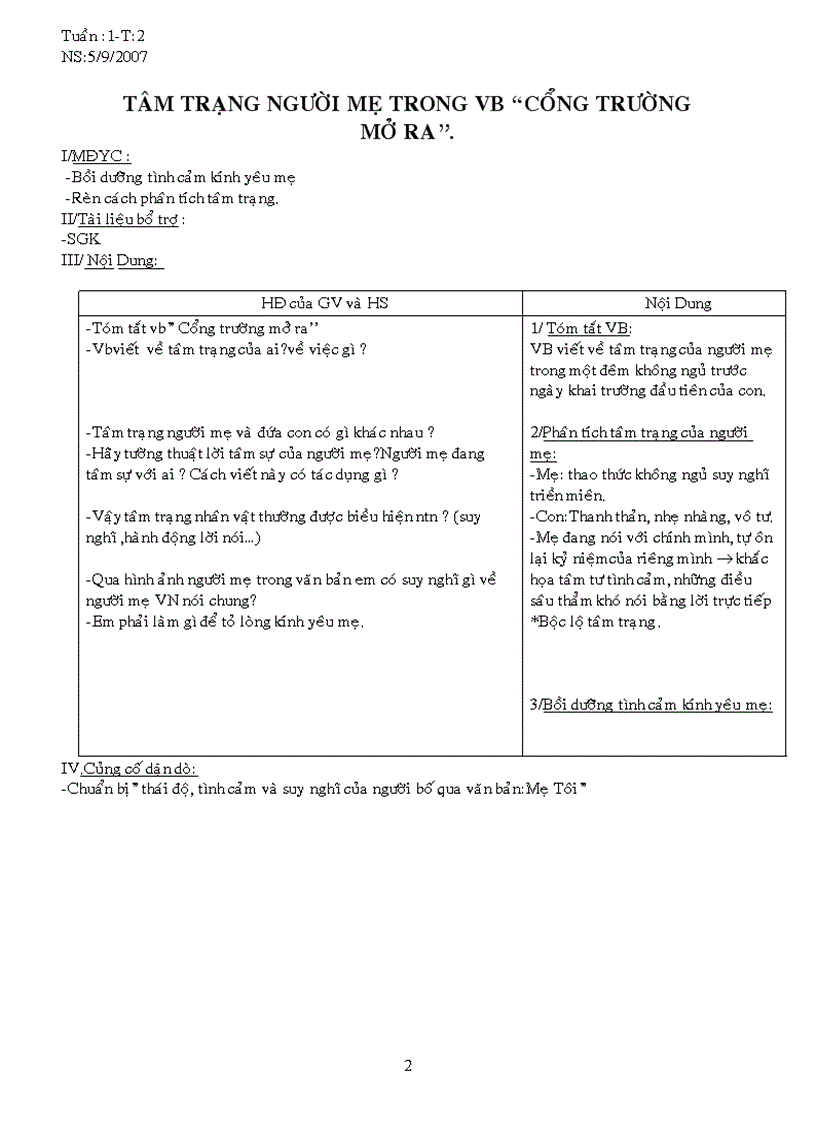 image for page Giáo án tự chọn ngữ văn 7