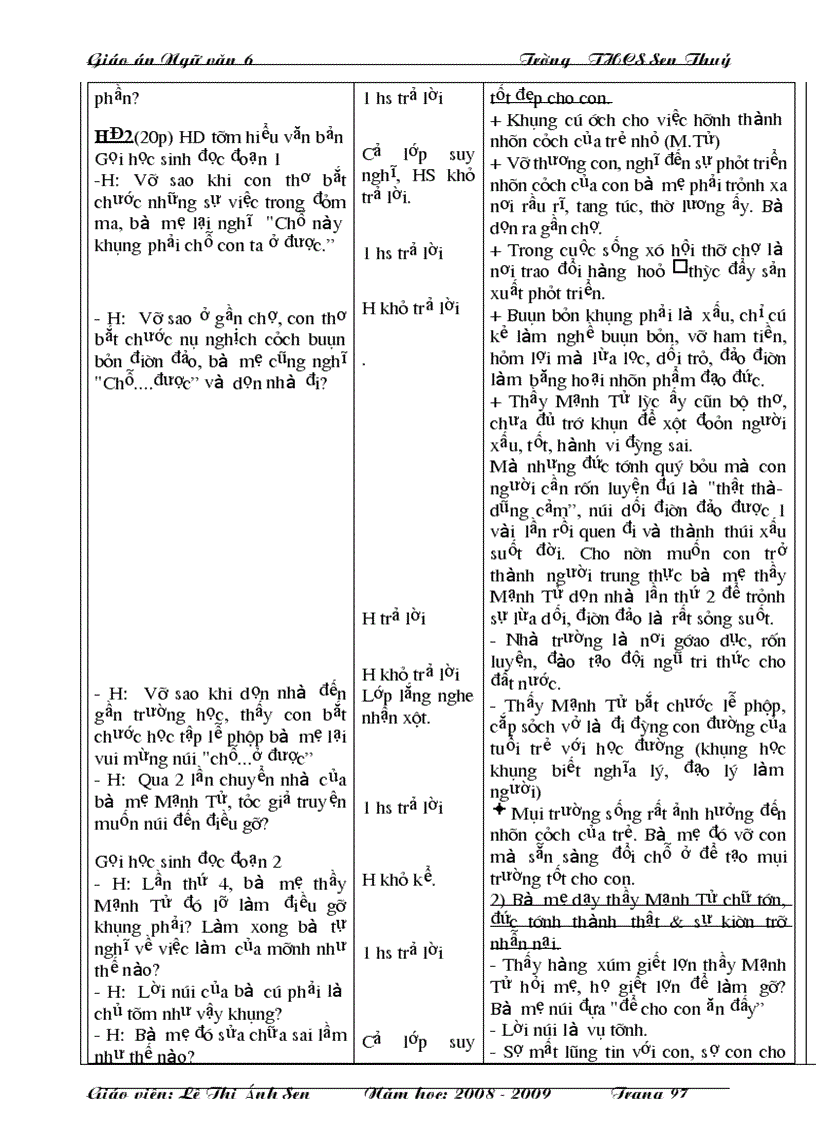 image for page Giáo án văn 6 3 cột