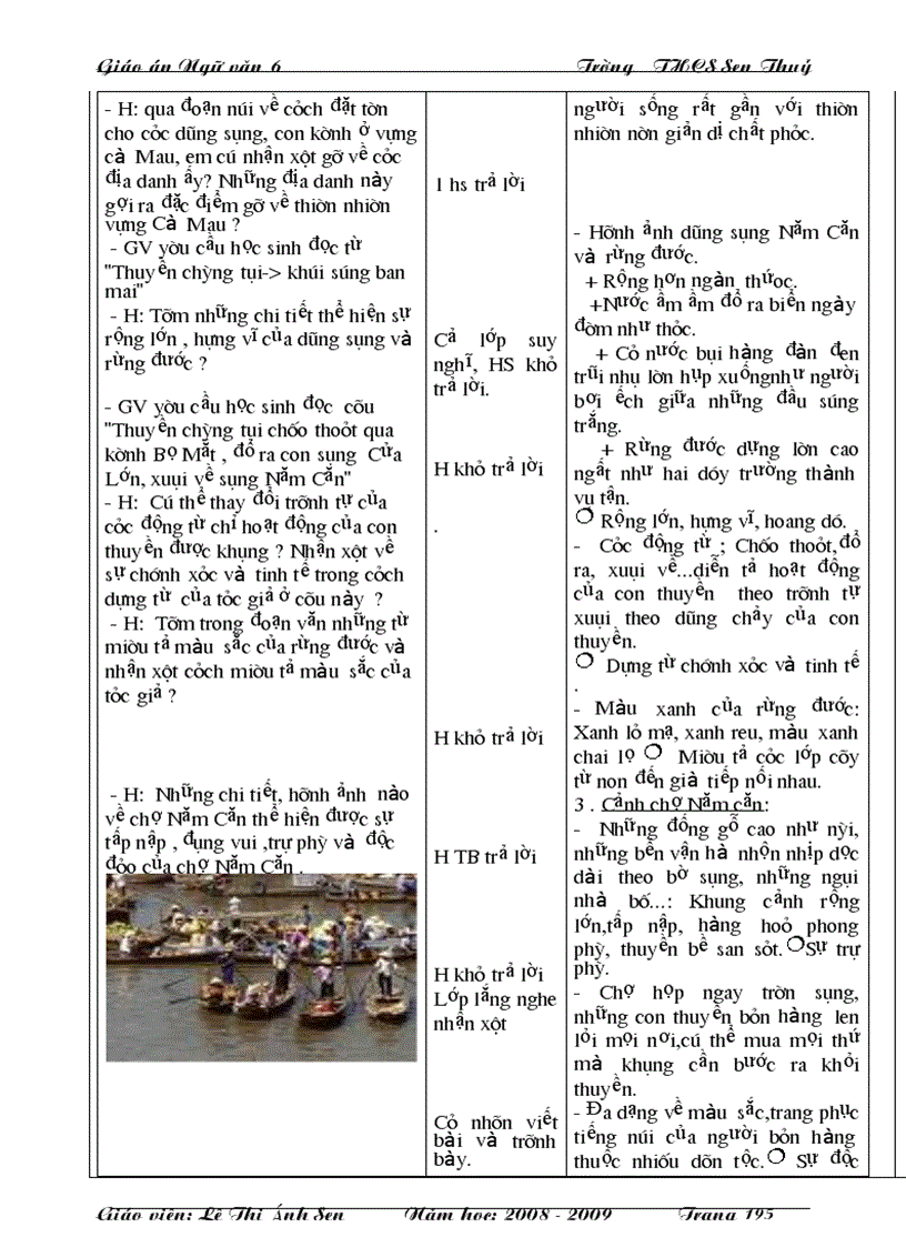 image for page Giáo án văn 6 3 cột