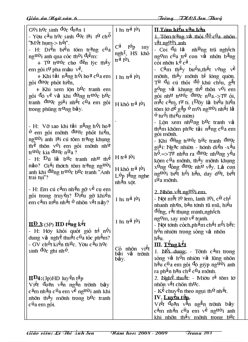 image for page Giáo án văn 6 3 cột