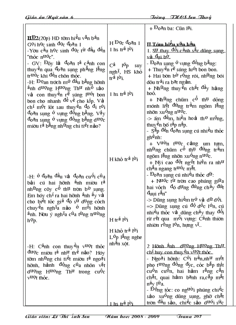 image for page Giáo án văn 6 3 cột