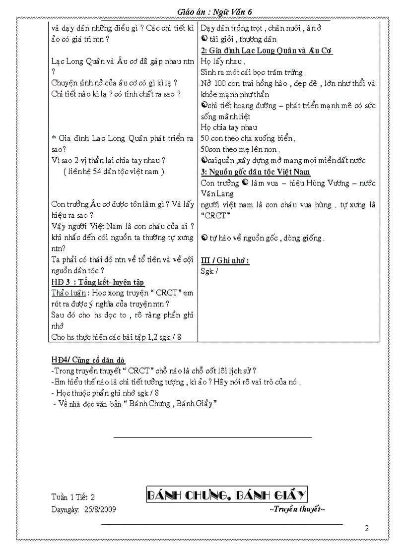 image for page Giao an Van 6 Chuan KT