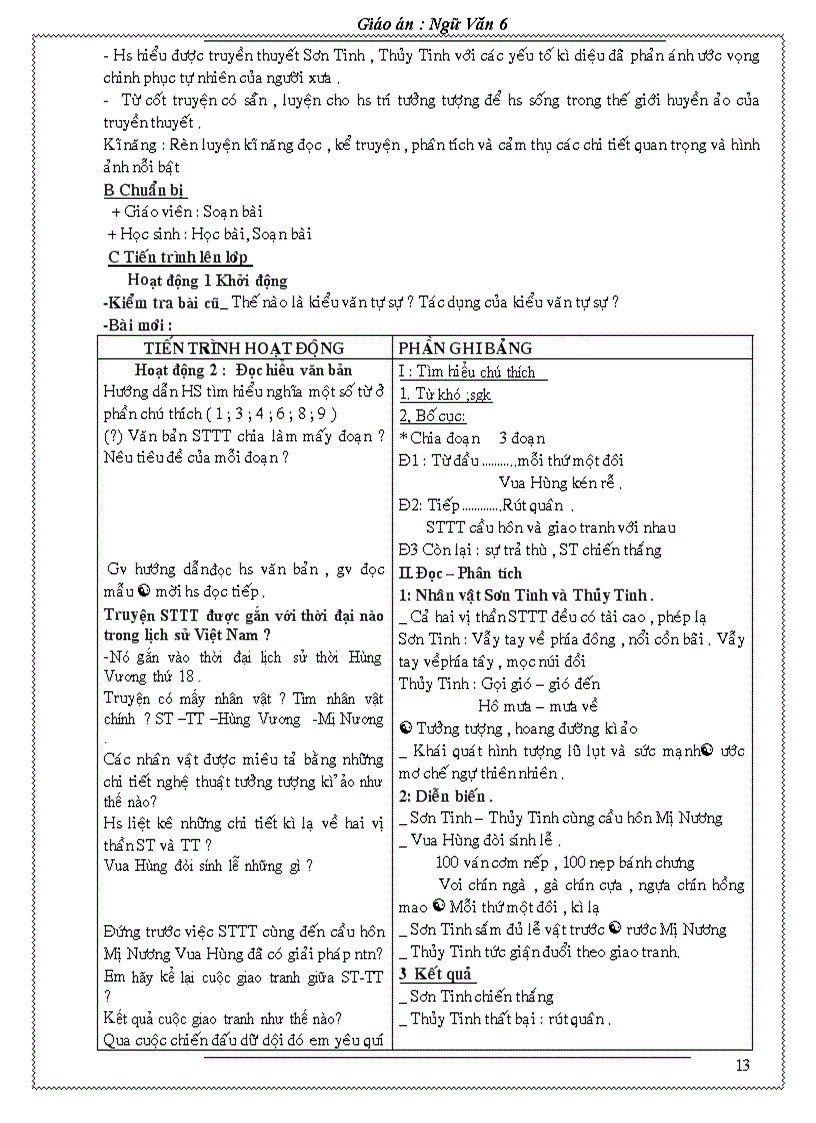 image for page Giao an Van 6 Chuan KT