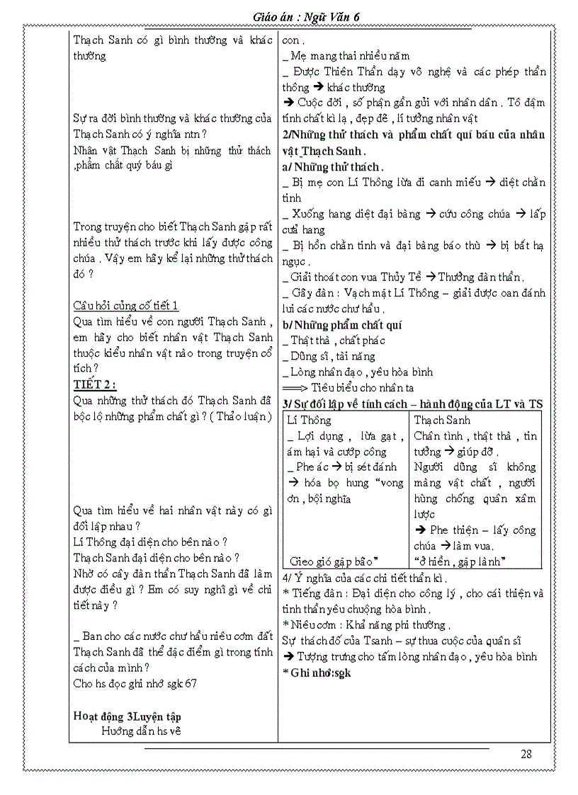 image for page Giao an Van 6 Chuan KT