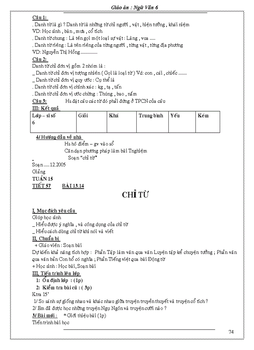 image for page Giao an Van 6 Chuan KT