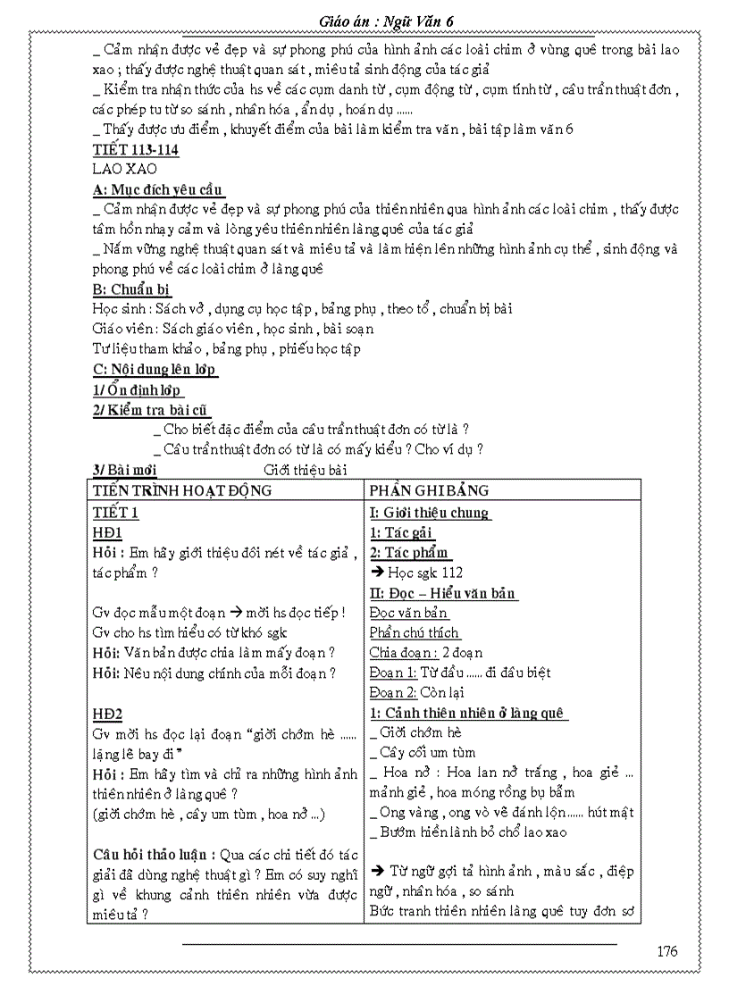 image for page Giao an Van 6 Chuan KT